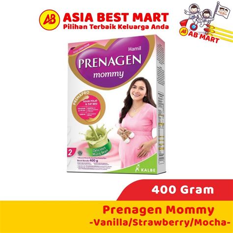 Jual Prenagen Mommy 400gr Kacang Hijau Strawberry Mocha Vanilla Coklat