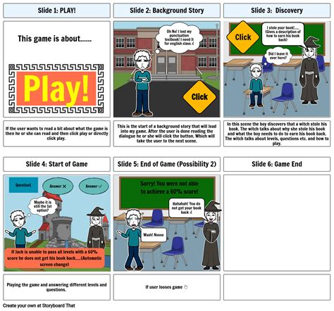 Design Storyboard Game Idea Storyboard By 876e9282