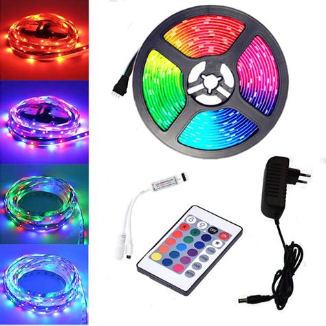 Cinta De Luz Led Multicolor Rgb 5 Metros Tira Led Control KATENSA