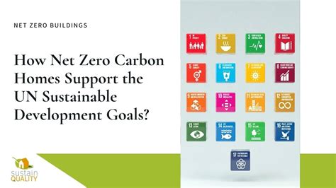 How Net Zero Carbon Homes Support The Un Sustainable Development Goals