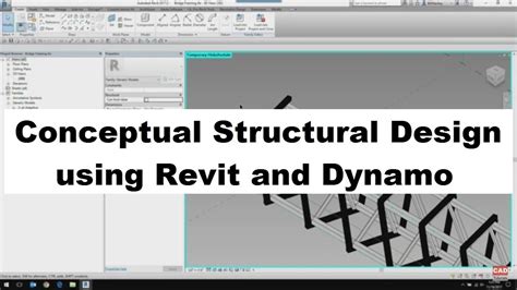 Conceptual Structural Design Using Revit Adaptive Components And Dynamo