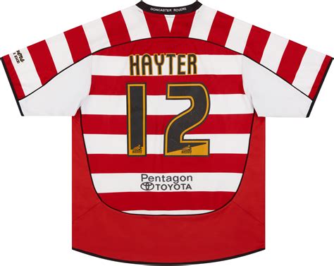 2007 08 Doncaster Rovers Home Shirt Hayter 12 Very Good 6 10 XL