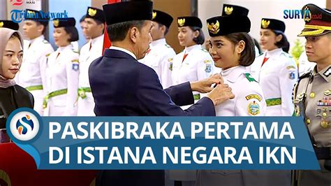 Cantiknya Anggota Paskibraka Pertama Di Ikn Presiden Jokowi Kukuhkan