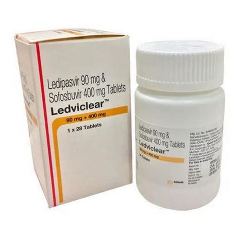 Ledipasvir 90 Mg And Sofosbuvir 400 Mg Tablets At Rs 27500 Bottle