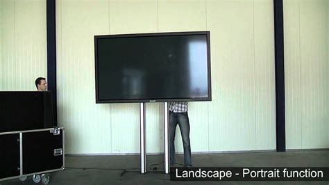 SmartMetals - Stand for Panasonic 85 inch Plasma monitor - YouTube