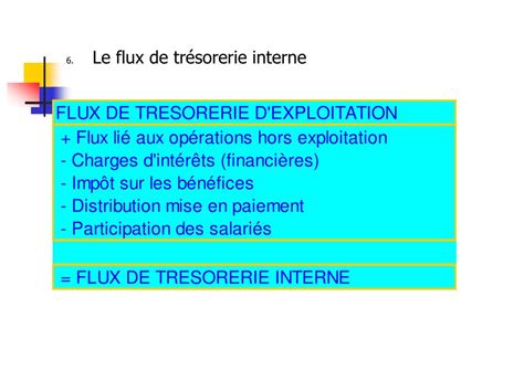 Ppt Tableau Des Flux De Tr Sorerie De La Centrale Des Bilans De La