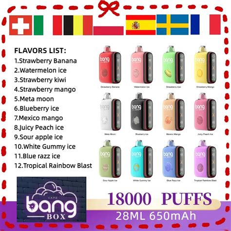 Bang Box 9000 18000 Pulse And Regular E Cigarette Set 600mah 28ml 12 Flavors Disposable