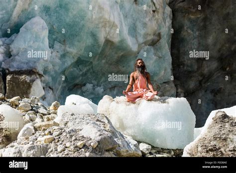 Sadhu Meditating On Ice Hi Res Stock Photography And Images Alamy