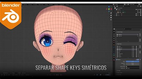 Separar shapes simétricas en Blender YouTube