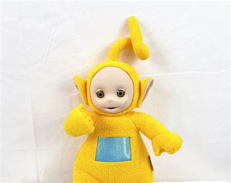 Vintage 90s Teletubbies Yellow Teletubby Laa Laa Plush Collectible Toy Playskool Works Etsy