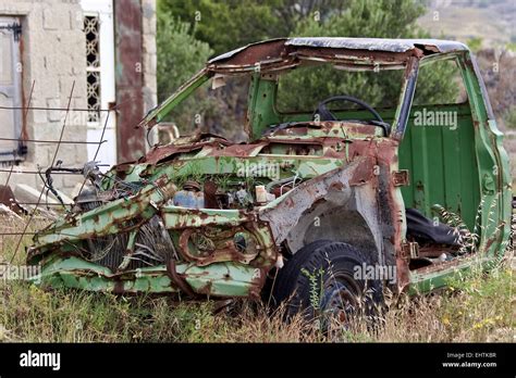 Destroyed Car Hi Res Stock Photography And Images Alamy