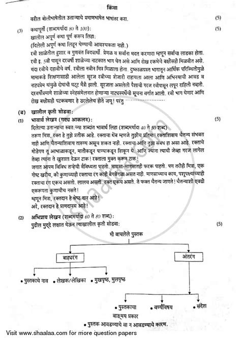 Marathi मराठी 2016 2017 Ssc Marathi Semi English 10th Standard