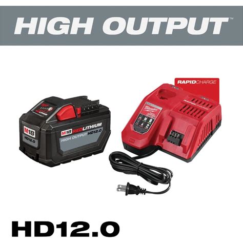 Milwaukee M18 REDLITHIUM Lithium Ion High Output HD 12 0 Ah Battery