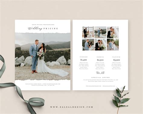 Wedding Photography Pricing Template Price Guide List For Etsy