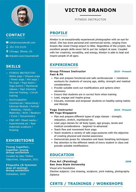 Personal Trainer Resume Example Writing Tips 53 Off