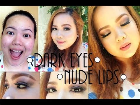 Dark Eyes Nude Lips Makeup Tutorial YouTube
