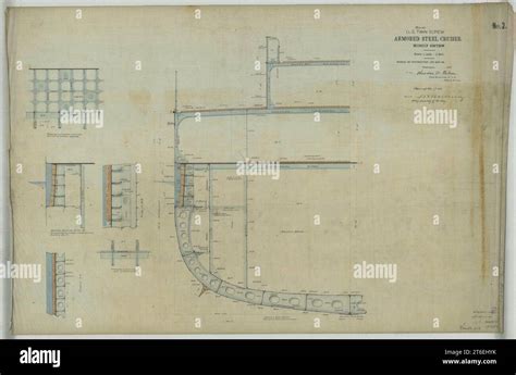 Uss Maine Acr 1 Midship Section Stock Photo Alamy