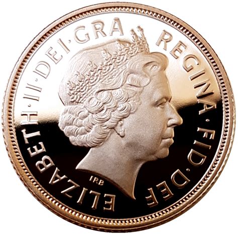 Золотая монета 1 Соверен PROOF, 7,98 г., 2008 год. Монеты Украины и Мира