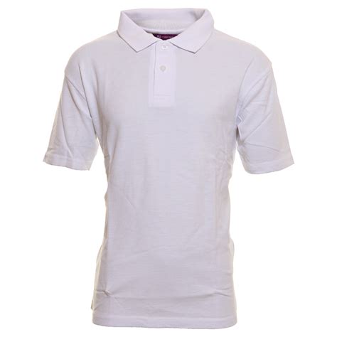 White Short Sleeve Polo Shirt Schoolwear House