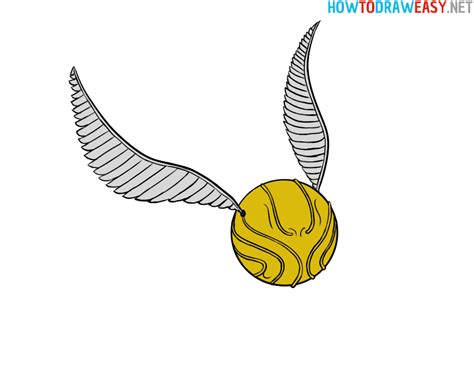 How To Draw The Golden Snitch How To Draw Easy