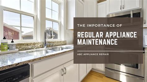 The Importance Of Regular Appliance Maintenance Experts Tips