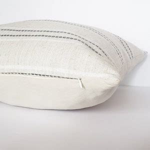 Beige And Gray Stripe Pillow Cover Modern Style Neutral Farmhouse