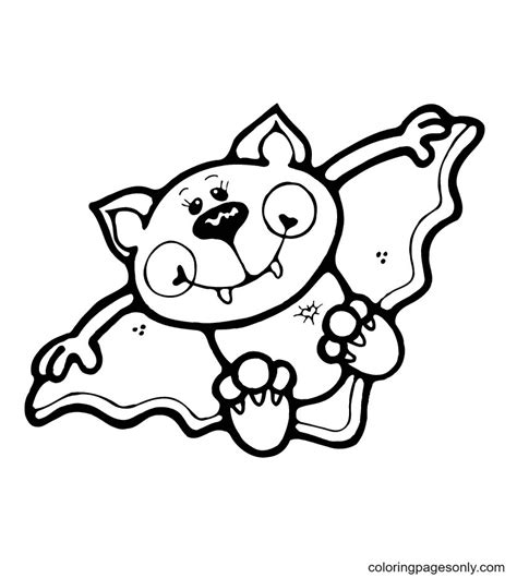 Halloween Coloring Bats Free Printable Coloring Pages