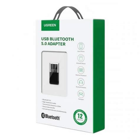 Купить Bluetooth адаптер Ugreen Cm390 Usb Bluetooth 50 80889 Black