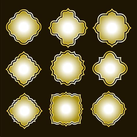 Premium Vector Color Frame Label Set Vintage Blank Ornate Badge Shapes