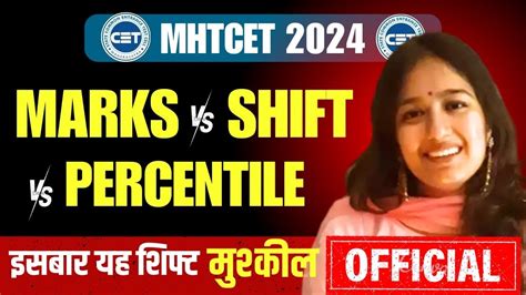 Mhtcet 2024 Marks Vs Percentile Vs Shift इसबार कितने मार्क्स पर कितने पर्सेंटाइल🔥 News Update