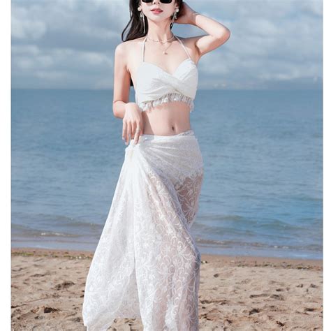 Set bikini ren cao cấp đi biển 2 mảnh 3 món sexy đẹp bộ đồ tắm đồ bơi B22 Shopee Việt Nam