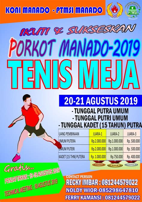 Poster Tenis Meja Penggambar