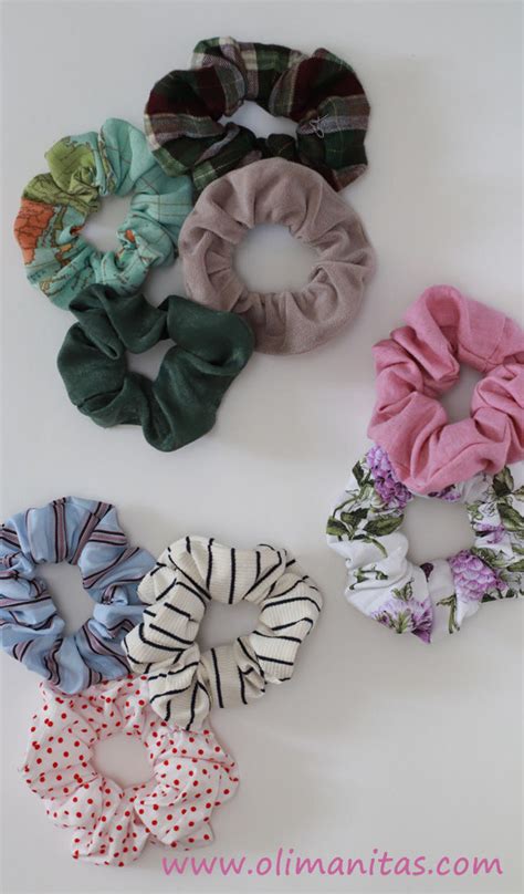 Scrunchies O Coletero De Tela Olimanitas