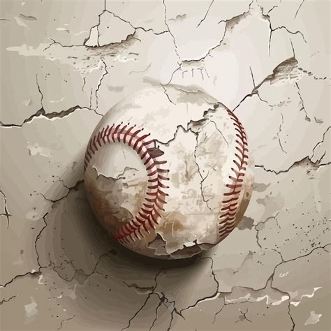 Premium Vector A Baseball With A Ball On The Inside Of It