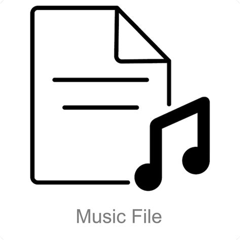 El archivo de música Vector Premium