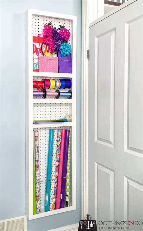 16 Clever Wrapping Paper Storage Ideas And Hacks