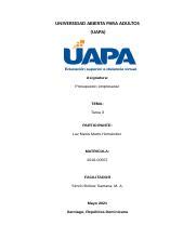 Tarea 3 De Presupuesto Empresarial Docx UNIVERSIDAD ABIERTA PARA