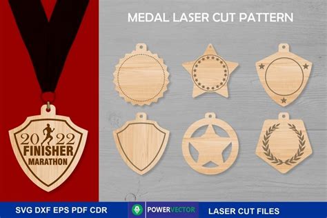 Medal Laser Cutting Template Medal Shapes Svg 2323486