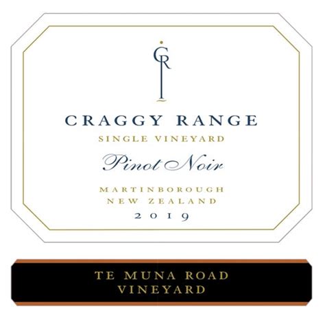 Craggy Range 2019 Te Muna Road Vineyard Single Vineyard Pinot Noir