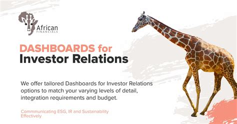 Dashboards For Investor Relations