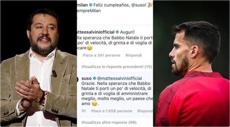 Milan Salvini Contro Suso Botta E Risposta Sui Social