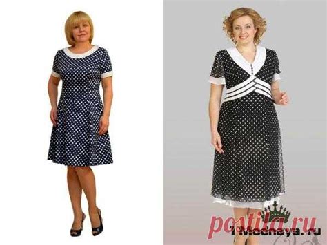 Модные платья в горошек для полных женщин (40 фото) | 1Modnaya.ru ...