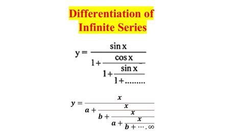 Differentiation Of Infinite Series Continuity And Differentiability