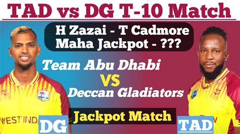 TAD Vs DG Dream11 Prediction TAD Vs DG T10 Match Prediction Team