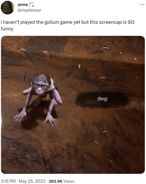 Gollum The Worst Game Of 2023 One Day After Release Memes And