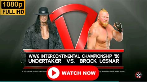 Wwe 2k23 Tlc The Undertaker Vs Brock Lesnar Intercontinental Championship Match 1080p Youtube