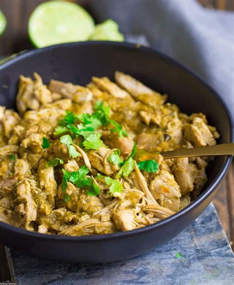 Instant Pot Salsa Verde Chicken Wholesomelicious