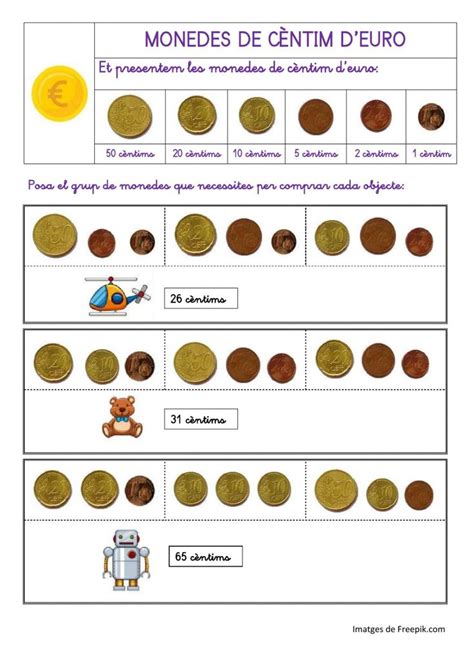 Ficha Interactiva De Monedes Para Primer Puedes Hacer Los Ejercicios