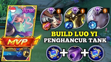 Build Rahasia Luo Yi Penghancur Tank Build Top Global Luo Yi