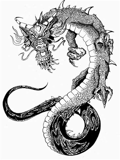 26 best Japanese Dragon Tattoo Stencil images on Pinterest | Dragon tattoo designs, Chinese ...